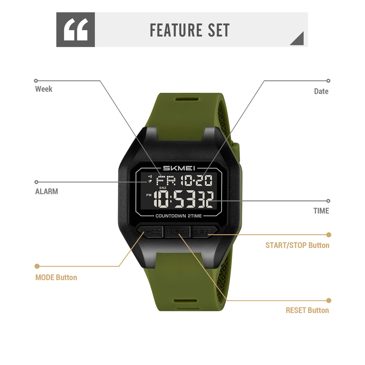 SKMEI 2617 NEW DIGITAL WATCH