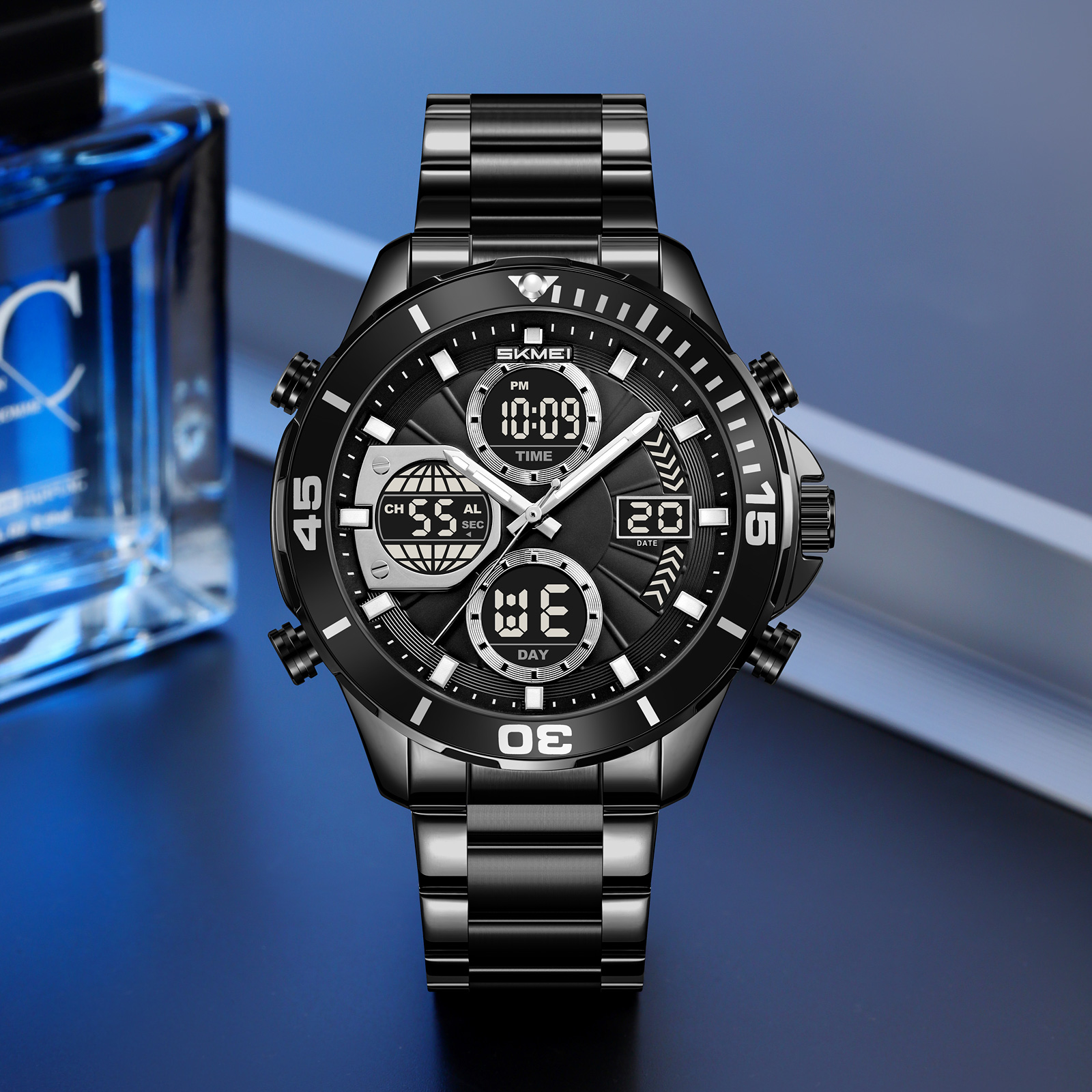 SKMEI Model 2621 Bold Chronograph Analog-Digital Sports Watches