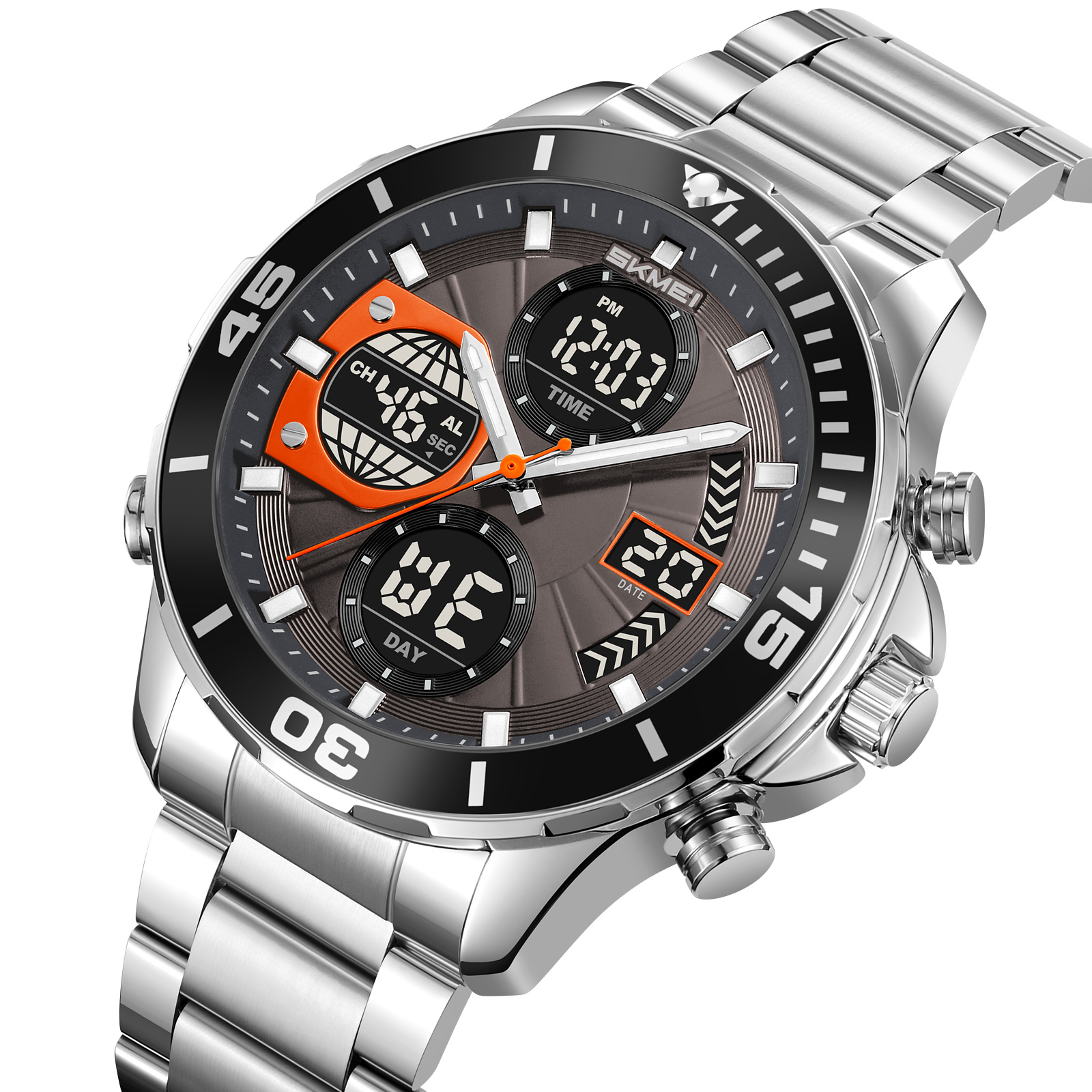 SKMEI Model 2621 Bold Chronograph Analog-Digital Sports Watches