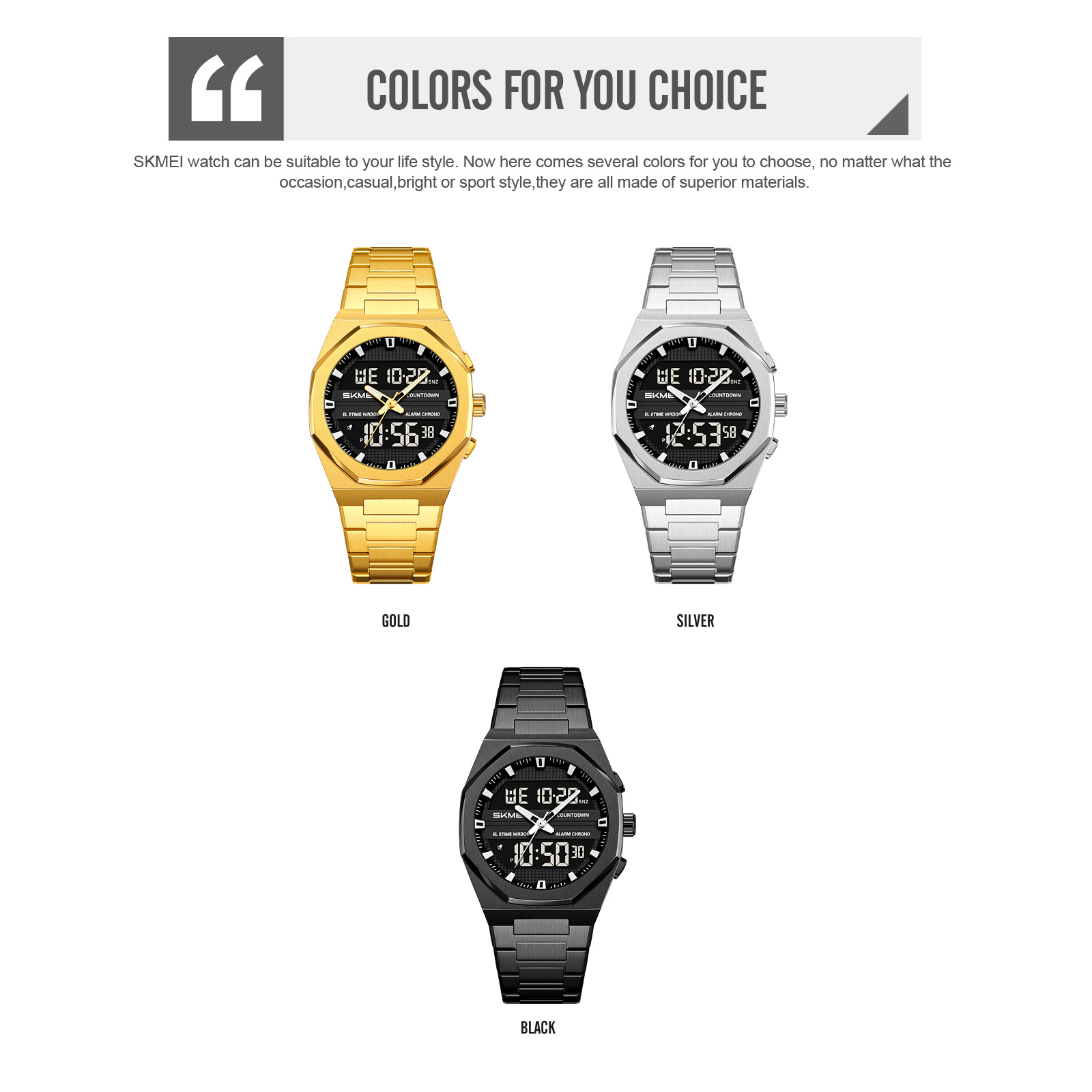 SKMEI 2624 ANALOG Electronic watch