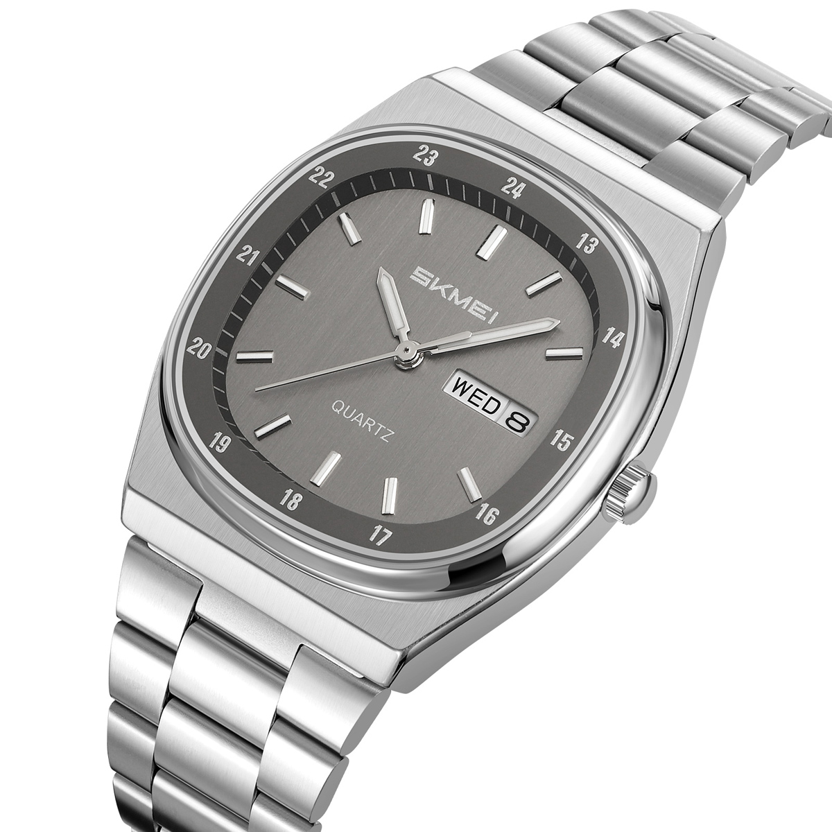 SKMEI 2630 metelic vintage quartz watch
