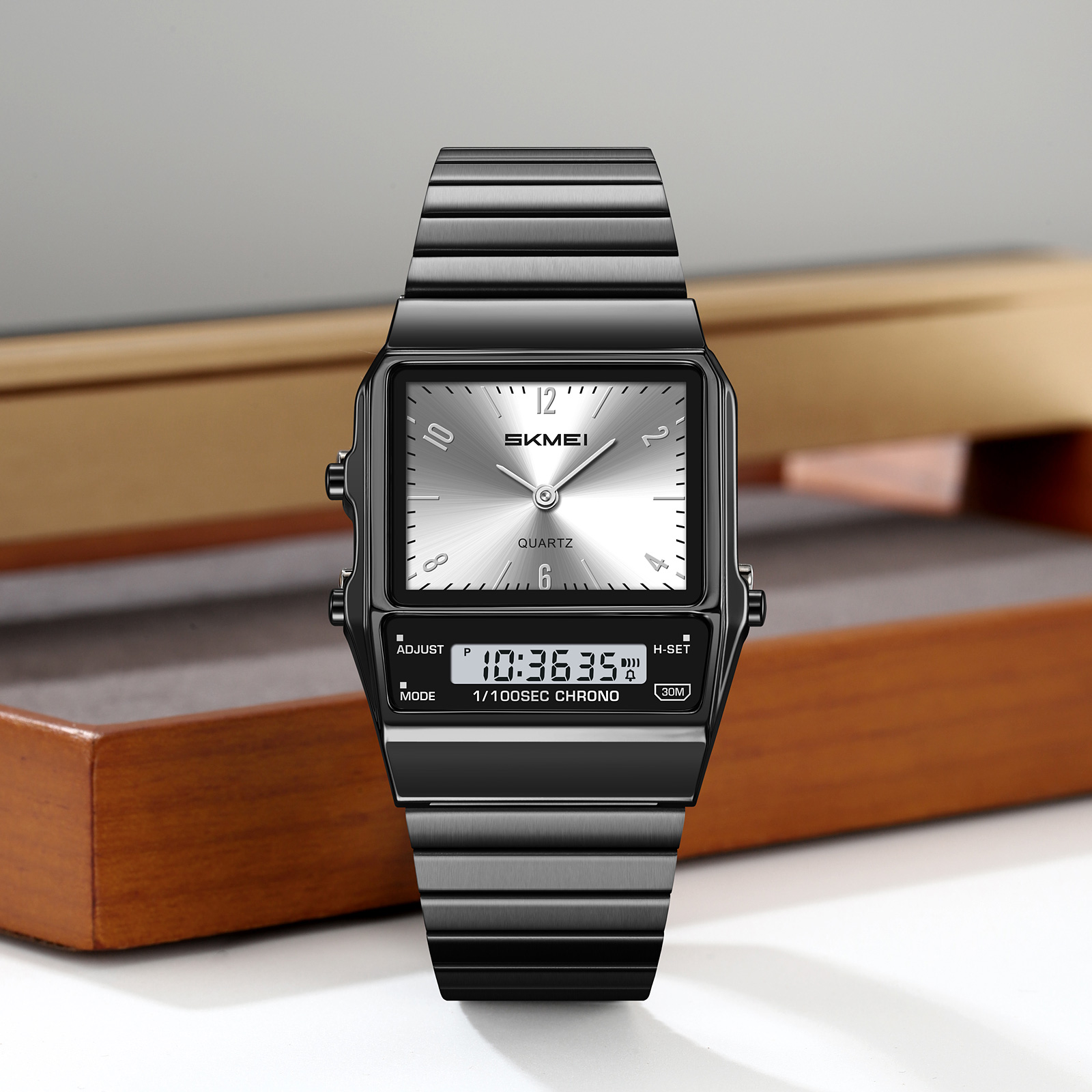 SKMEI Model 2632: Retro Analog-Digital Watches Factory-Direct