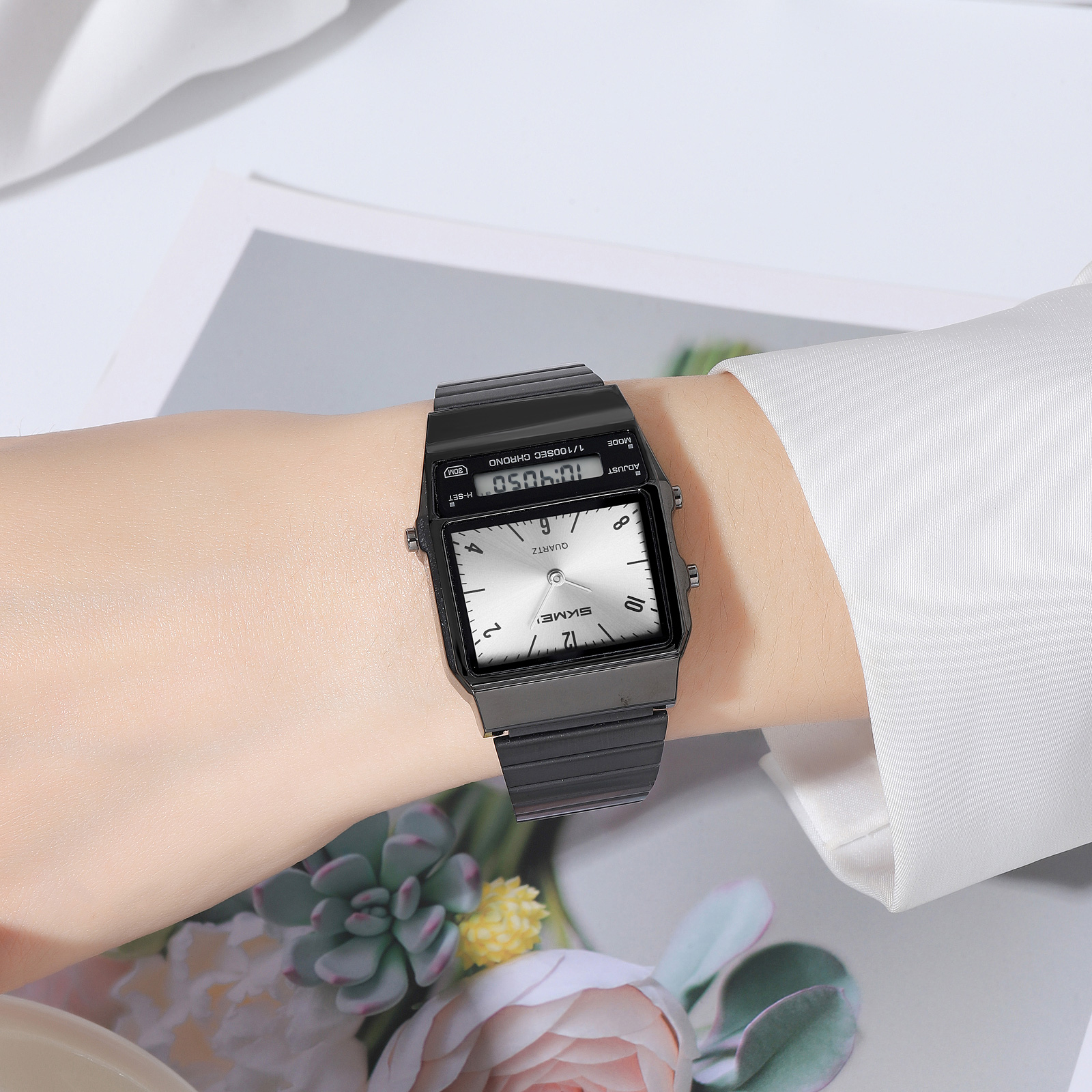 SKMEI Model 2632: Retro Analog-Digital Watches Factory-Direct