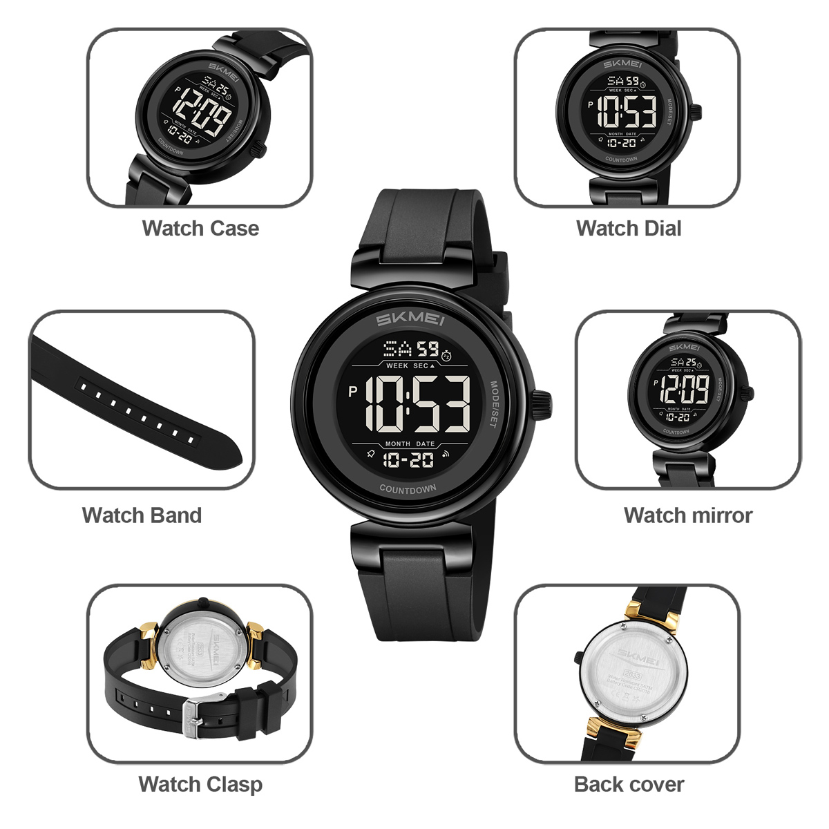 SKMEI 2633 female digital watch