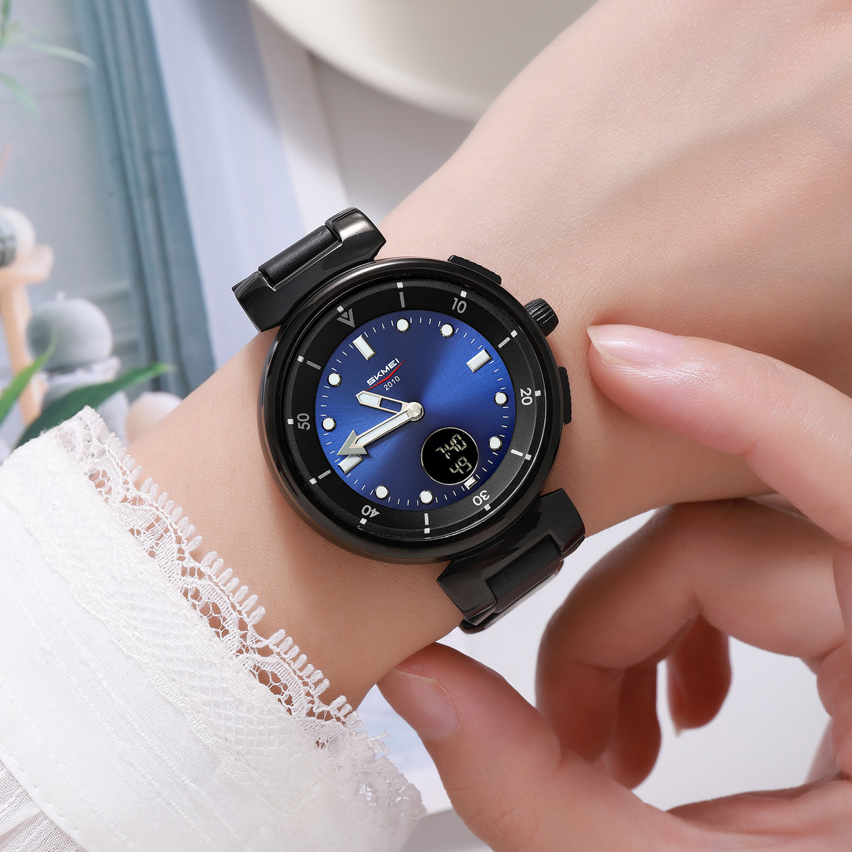 SKMEI 2634 Silicone Band Analog Digital Casual Wristwatch
