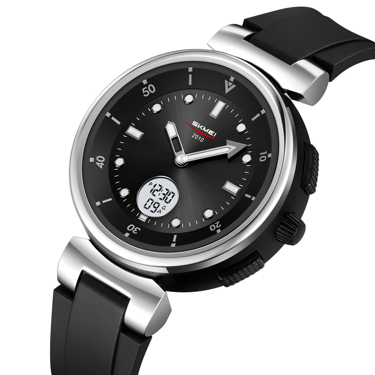 SKMEI 2634 Silicone Band Analog Digital Casual Wristwatch
