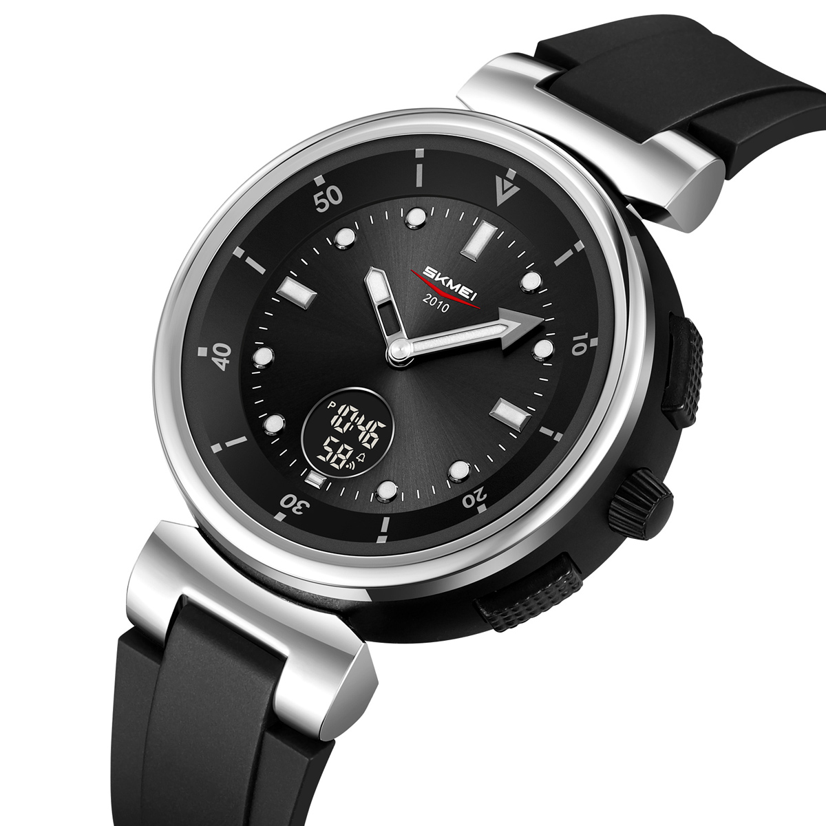 SKMEI 2634 Silicone Band Analog Digital Casual Wristwatch
