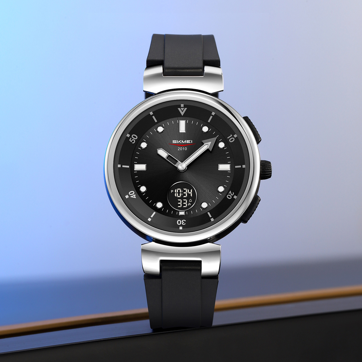 SKMEI 2634 Silicone Band Analog Digital Casual Wristwatch