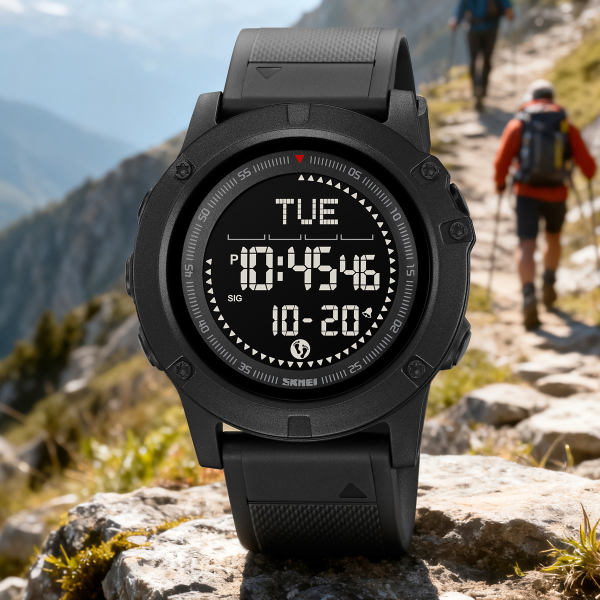 SKMEI 2639 Men's Outdoor Sports Digital Watch Pedometer 