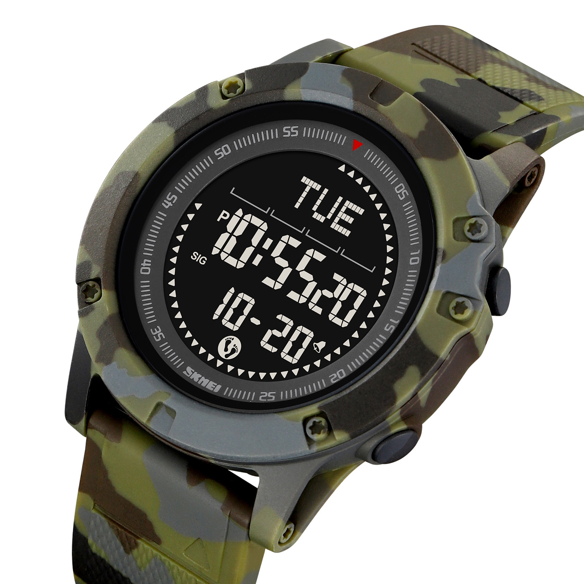 SKMEI 2639 Men's Outdoor Sports Digital Watch Pedometer 