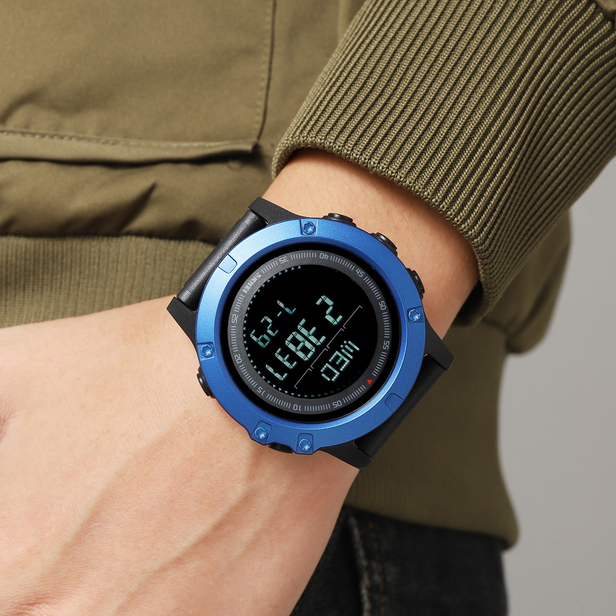 SKMEI 2639 Men's Outdoor Sports Digital Watch Pedometer 