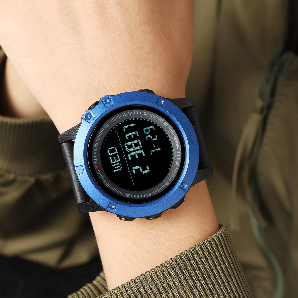 SKMEI 2639 Men's Outdoor Sports Digital Watch Pedometer 