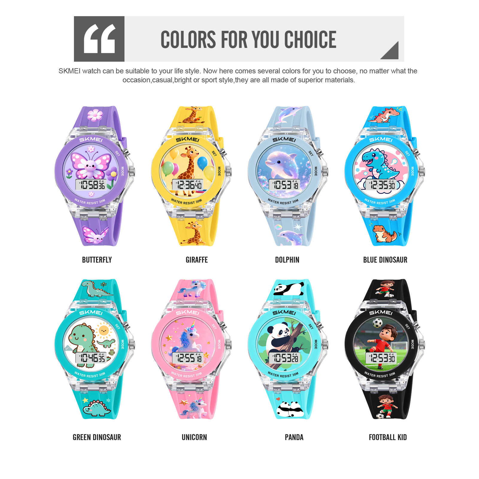 SKMEI 2646 children digital watch