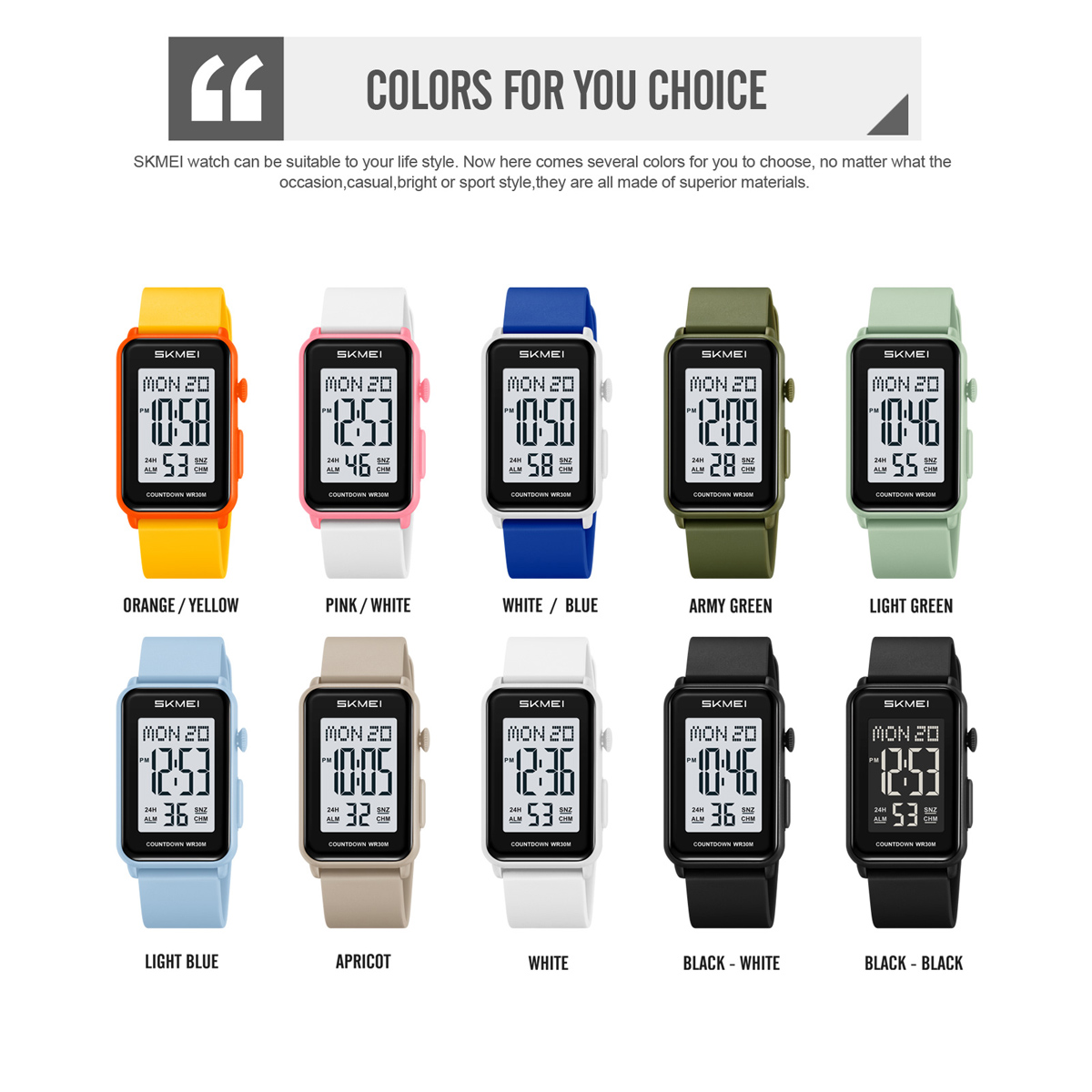 SKMEI 2647 DIGITAL WATCHES