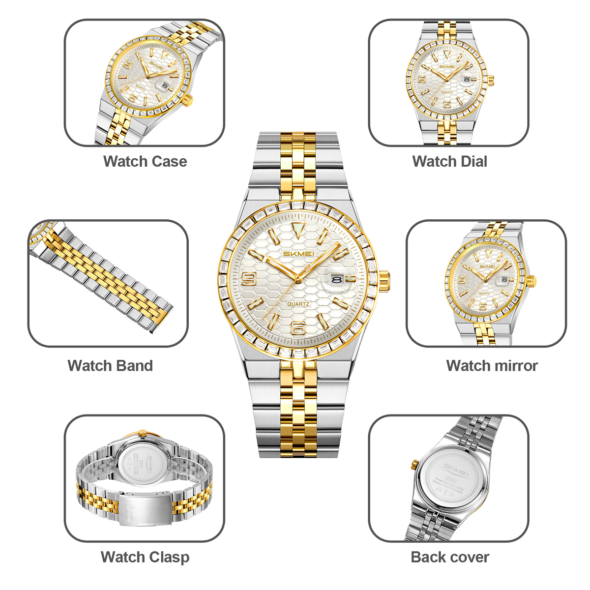 SKMEI 2655 STEEL MEN WATCH