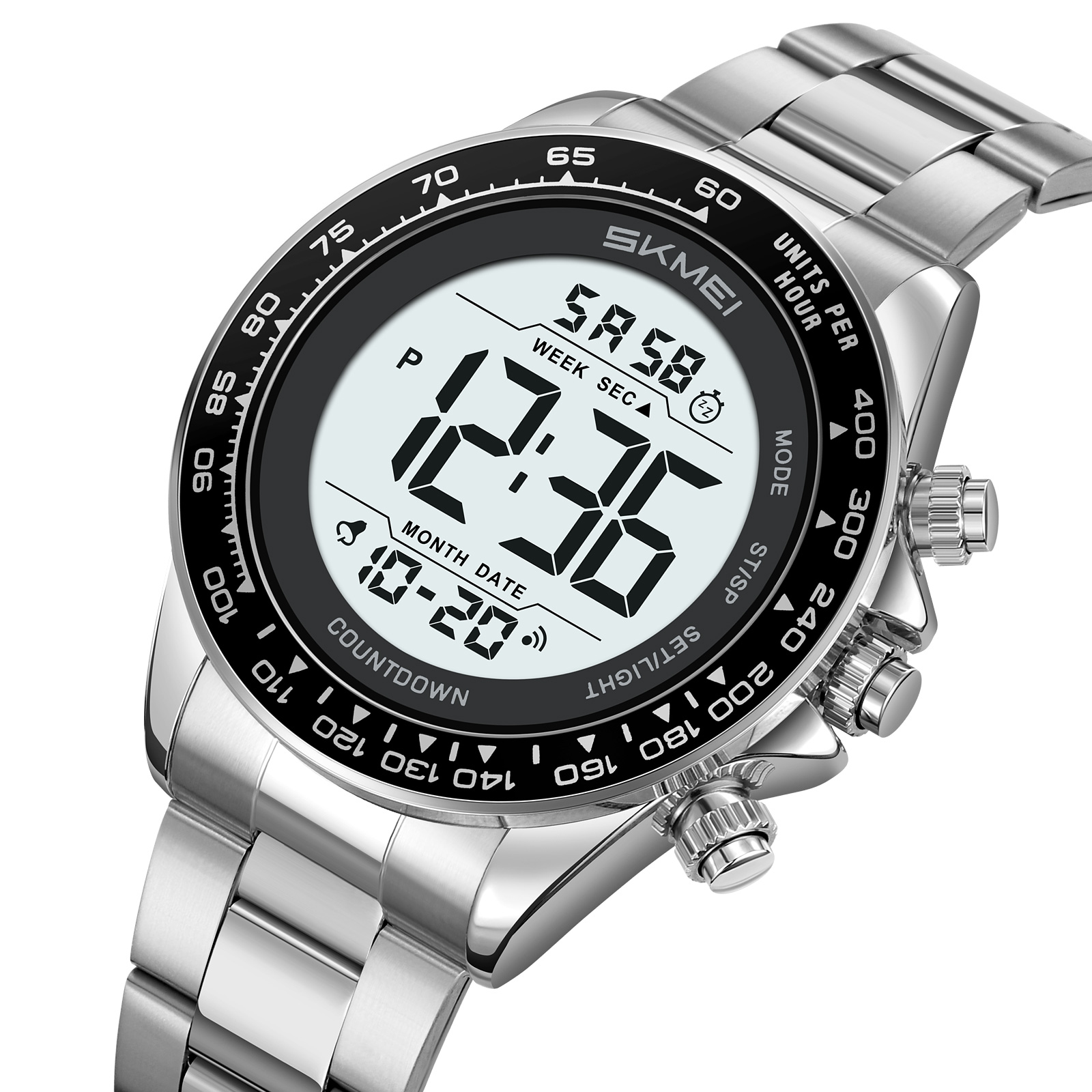 SKMEI Model 2659 Stainless Steel Chronograph Digital Watches