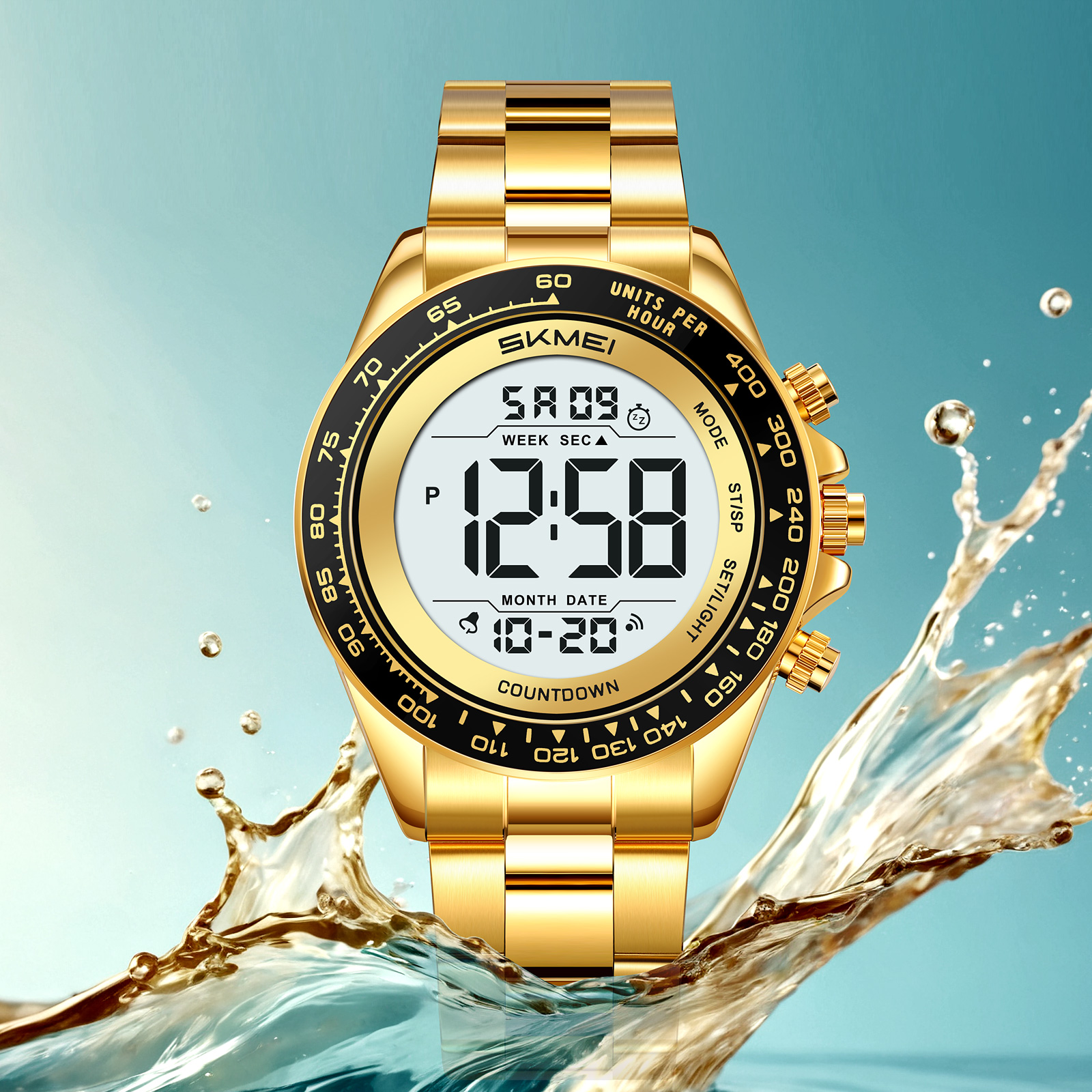 SKMEI Model 2659 Stainless Steel Chronograph Digital Watches