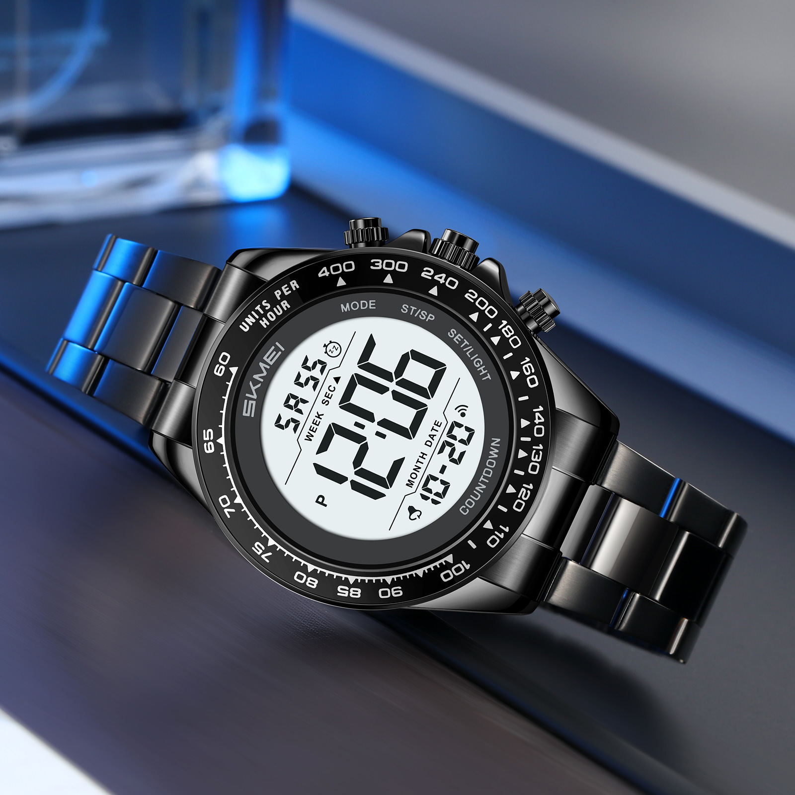 SKMEI Model 2659 Stainless Steel Chronograph Digital Watches