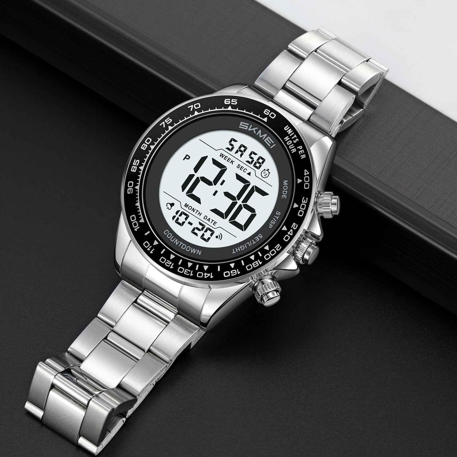 SKMEI Model 2659 Stainless Steel Chronograph Digital Watches