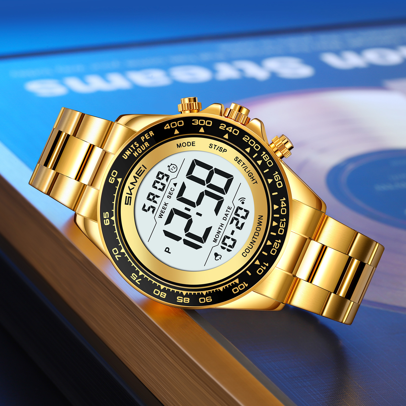 SKMEI Model 2659 Stainless Steel Chronograph Digital Watches