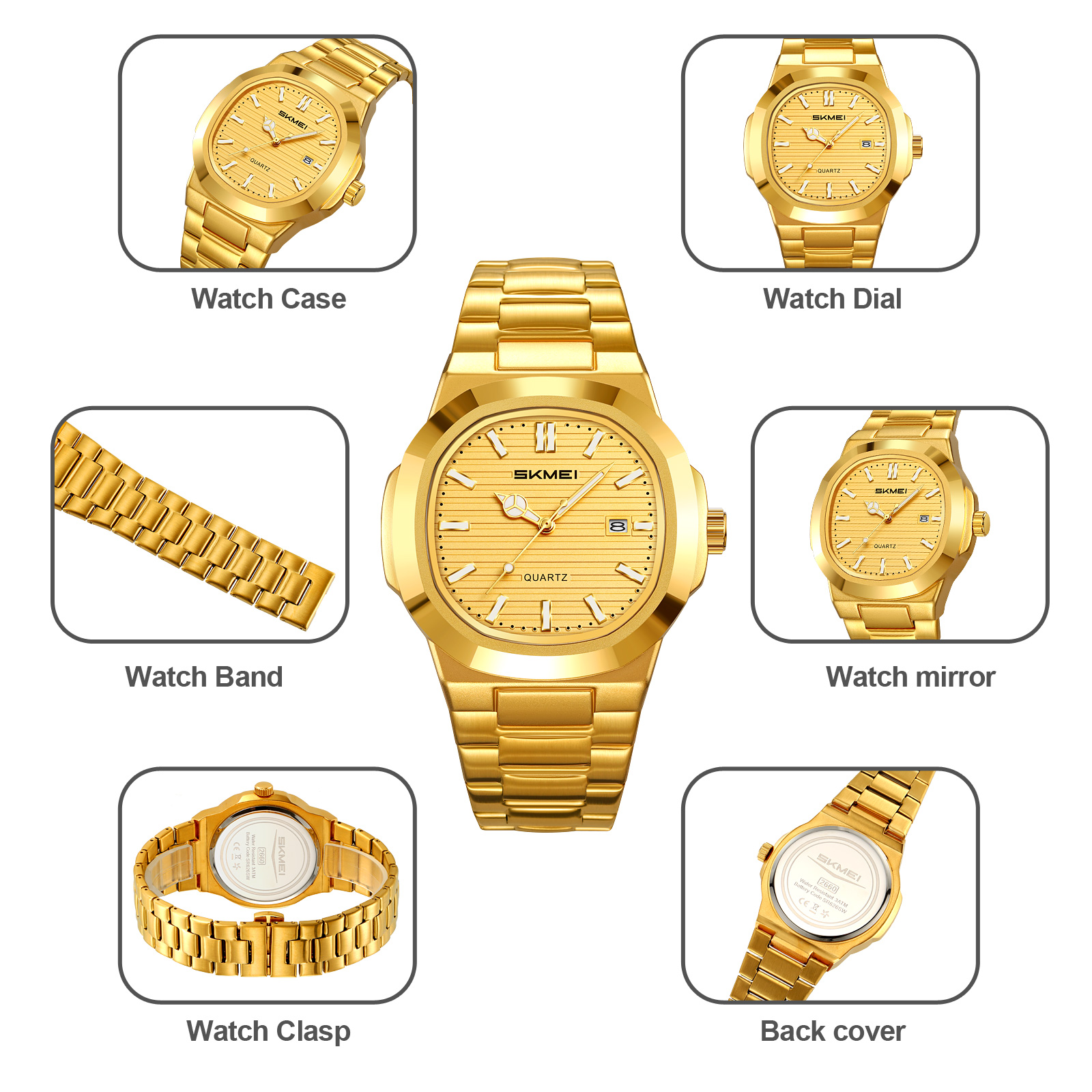 SKMEI 2660 SS WATCH MEN