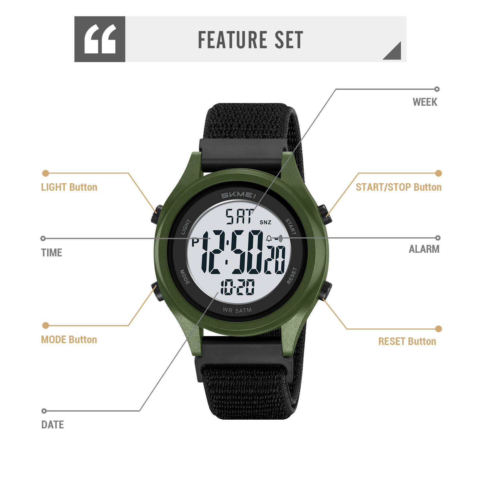 SKMEI 2669 students DIGITAL WATCH