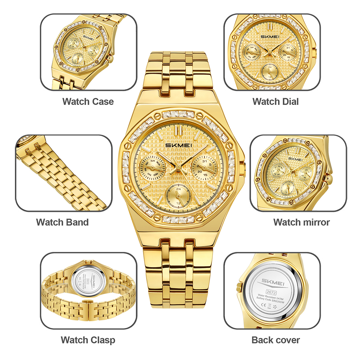 SKMEI Watch Model 2672 Quartz Watch