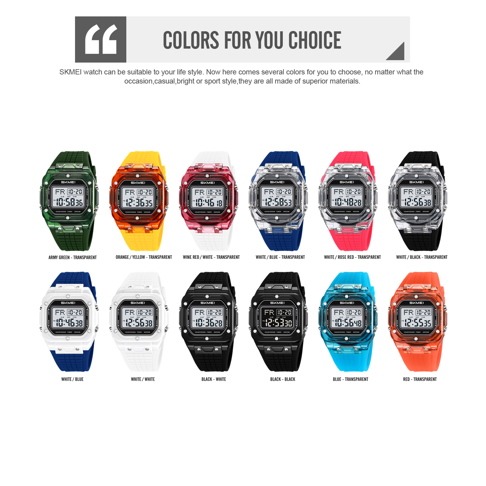 SKMEI 2683 sports digital watch wholesale