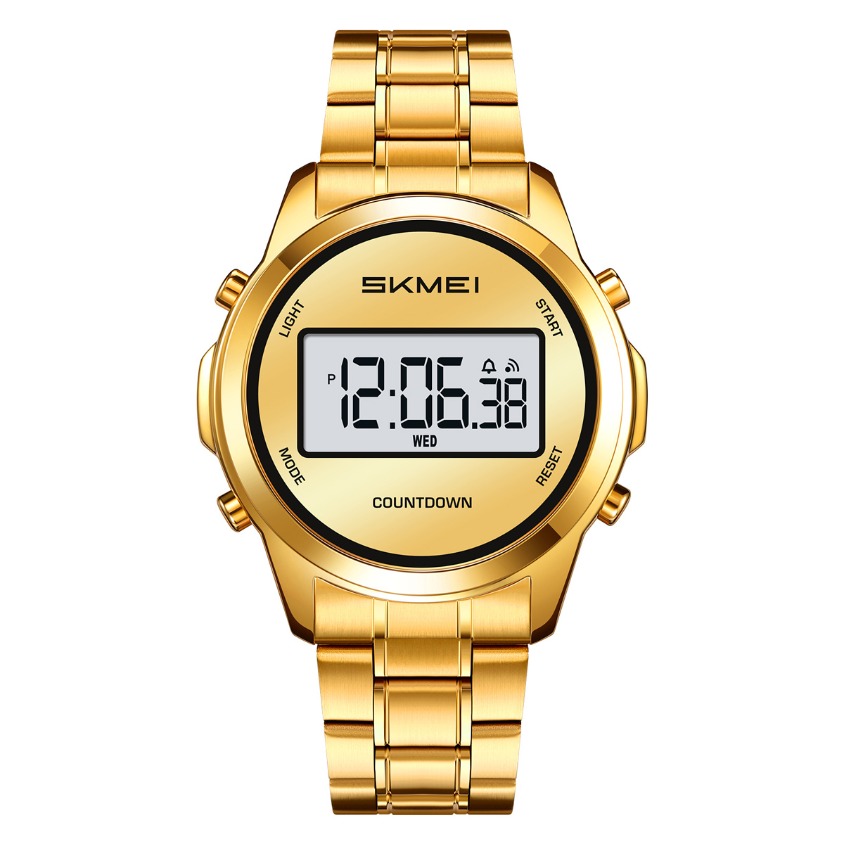 SKMEI2702 Men Round Digital Watch Multifunction Electronic Wrist Watch