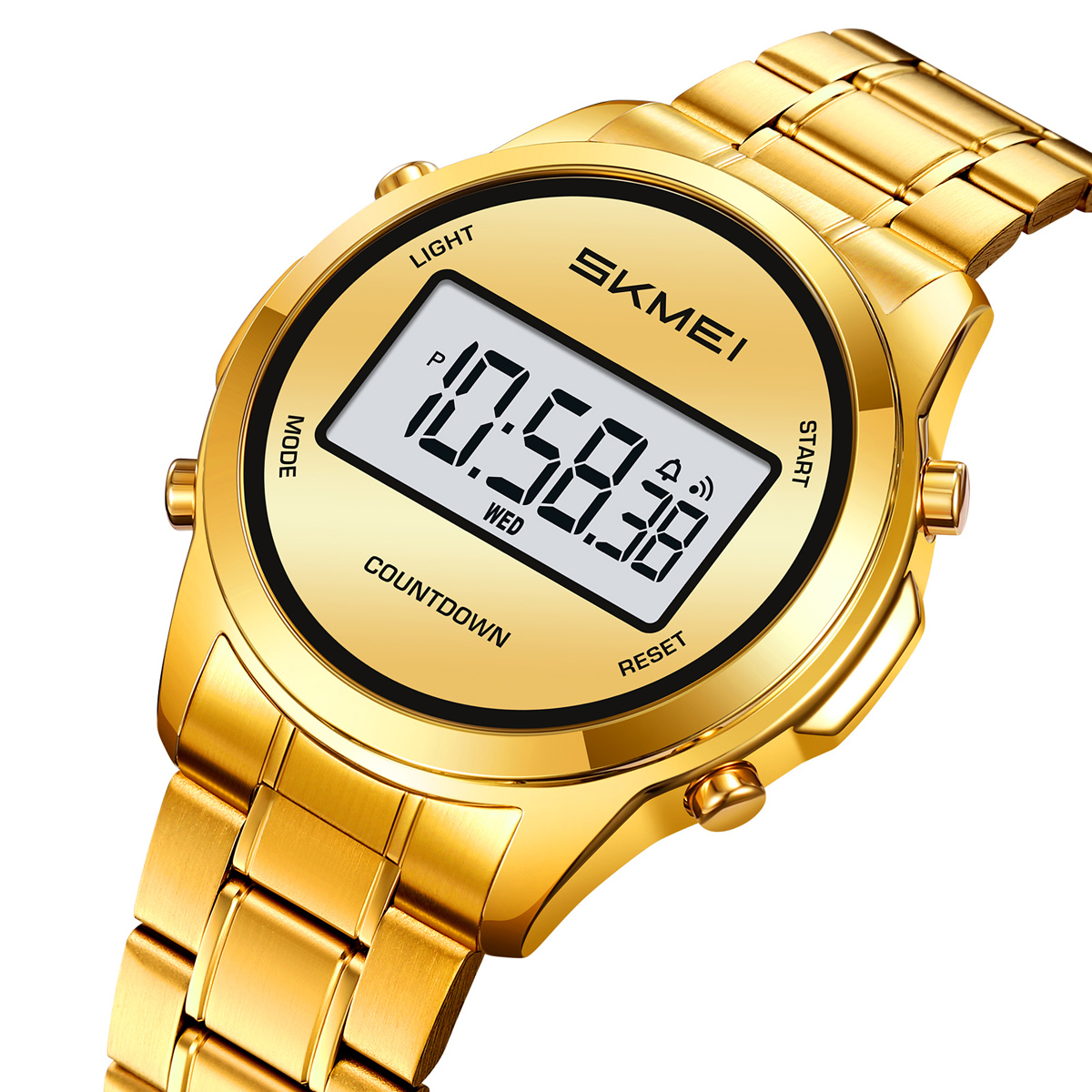SKMEI2702 Men Round Digital Watch Multifunction Electronic Wrist Watch