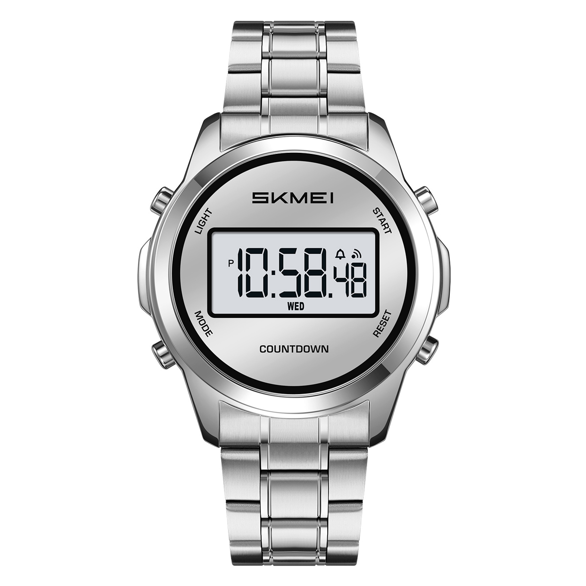 SKMEI2702 Men Round Digital Watch Multifunction Electronic Wrist Watch