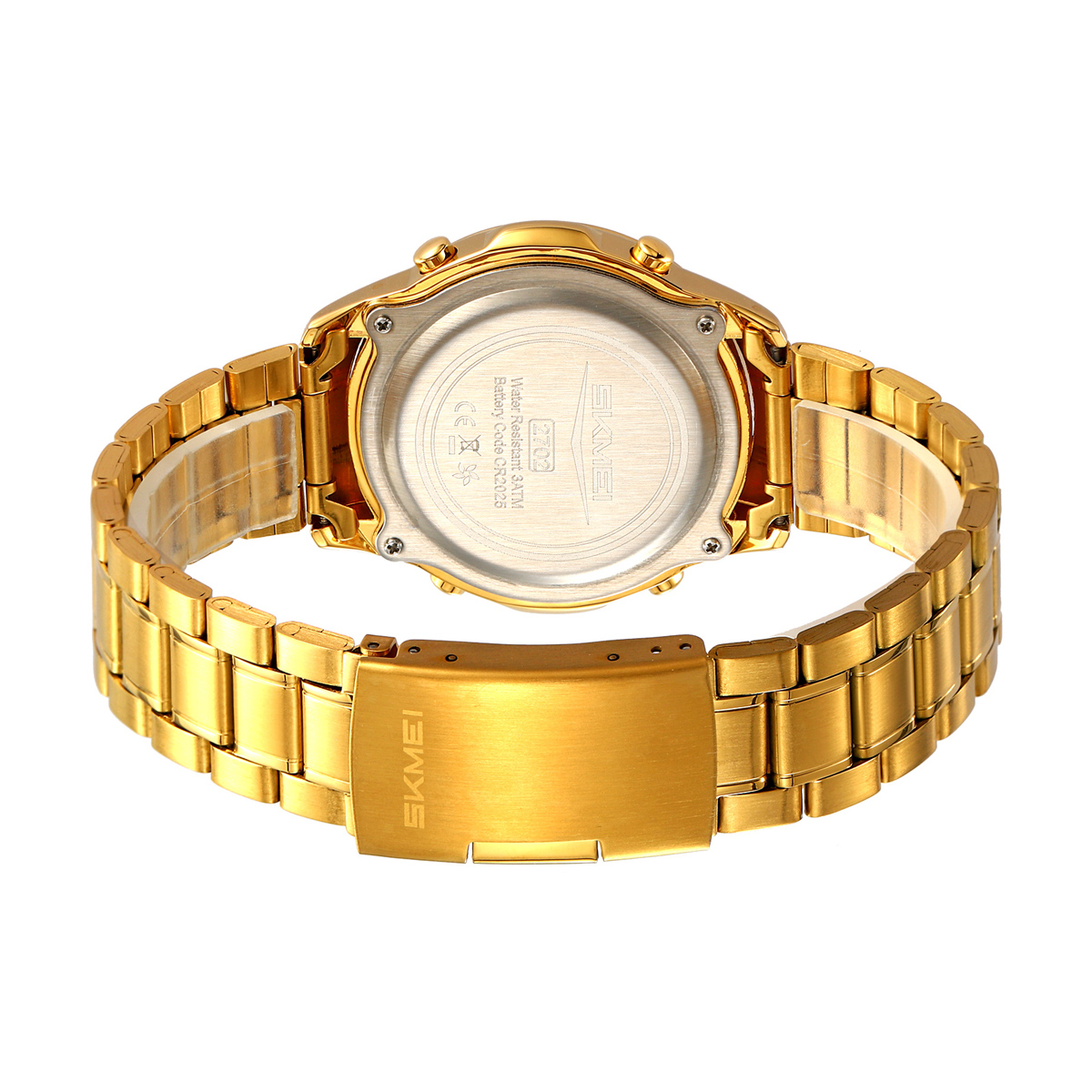 SKMEI2702 Men Round Digital Watch Multifunction Electronic Wrist Watch