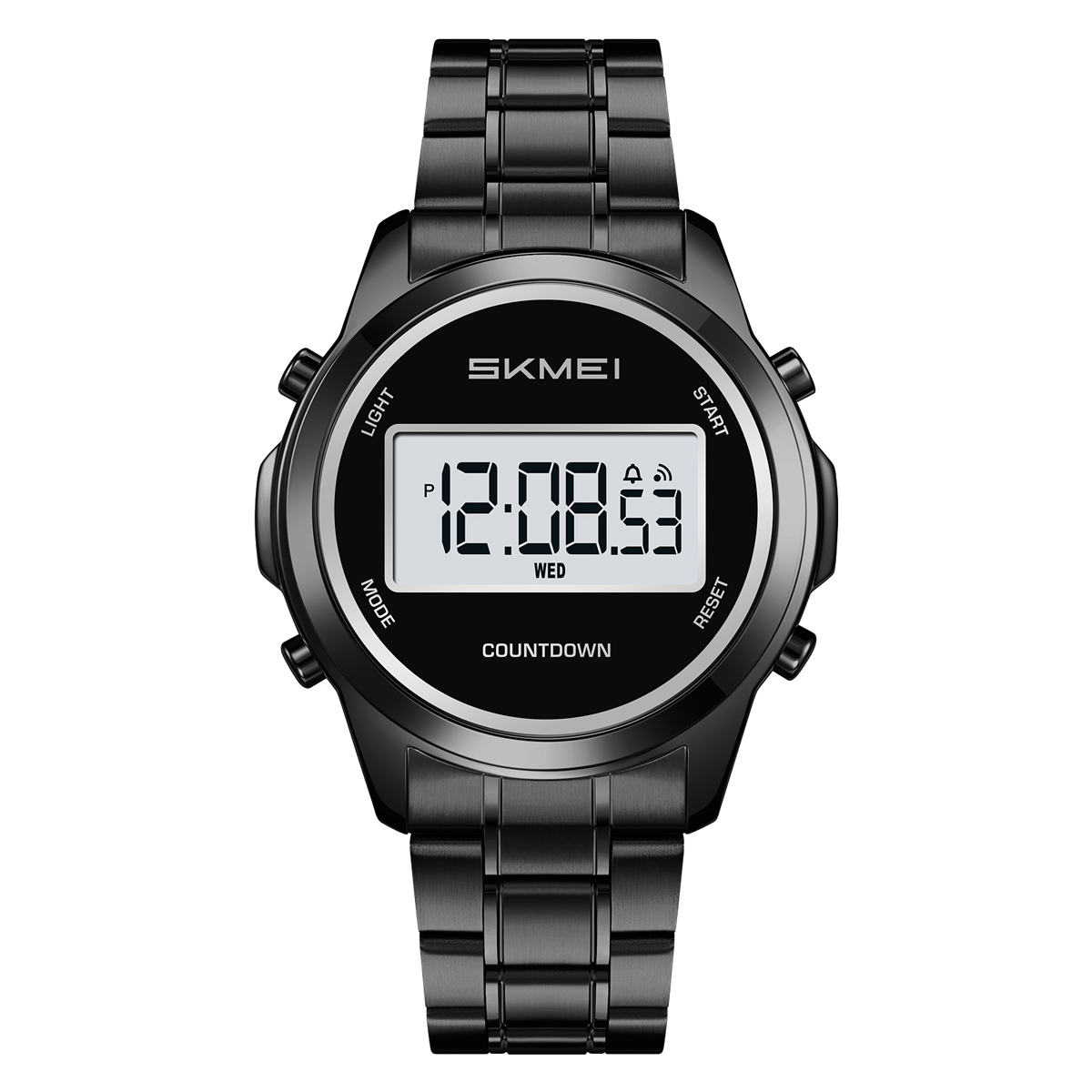 SKMEI2702 Men Round Digital Watch Multifunction Electronic Wrist Watch