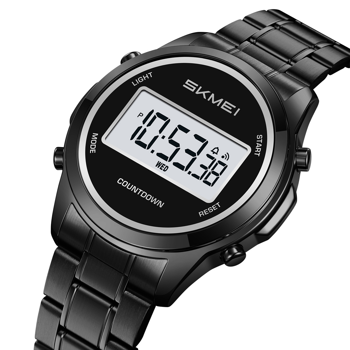 SKMEI2702 Men Round Digital Watch Multifunction Electronic Wrist Watch