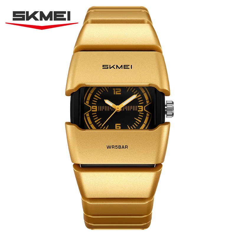 2711 SKMEI Men Unique Square Protective Case Analog Watch