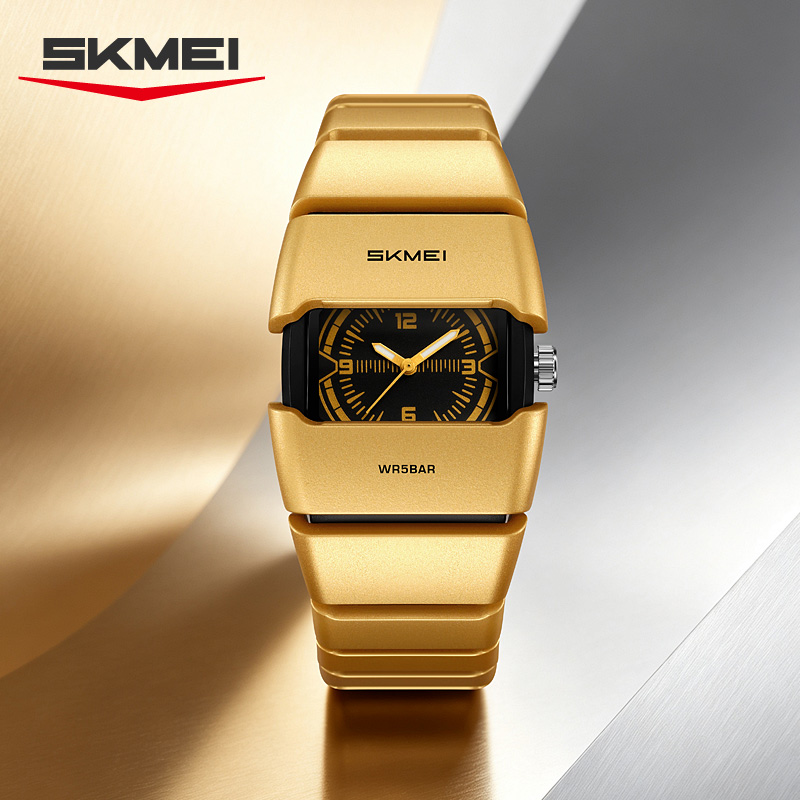 2711 SKMEI Men Unique Square Protective Case Analog Watch