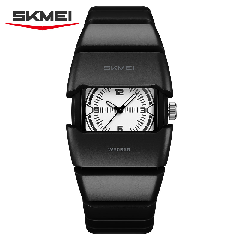 2711 SKMEI Men Unique Square Protective Case Analog Watch