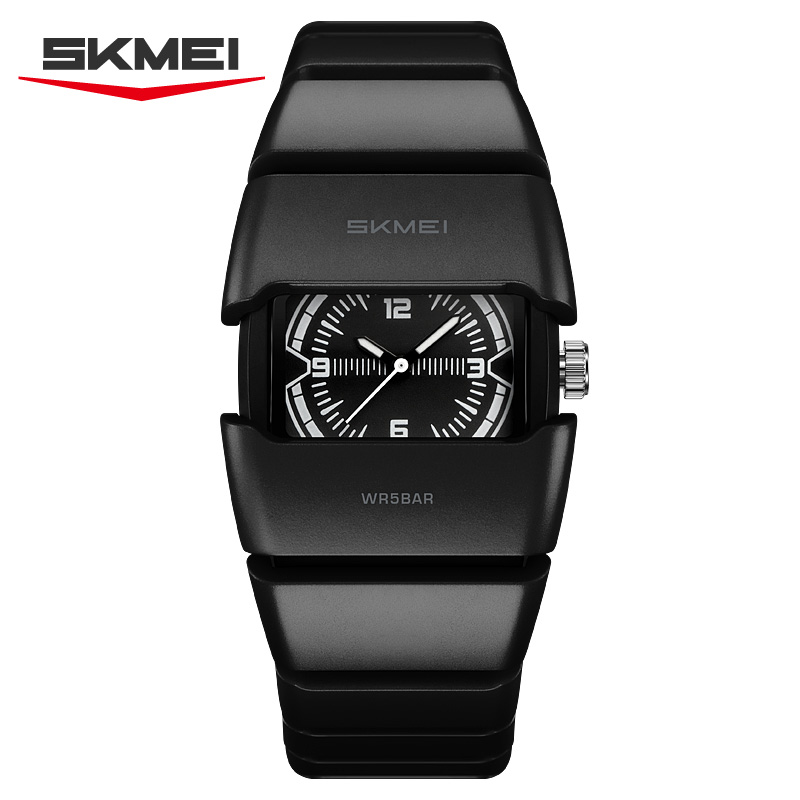 2711 SKMEI Men Unique Square Protective Case Analog Watch