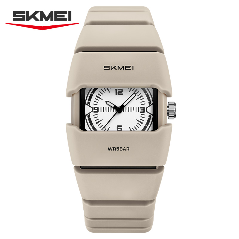 2711 SKMEI Men Unique Square Protective Case Analog Watch