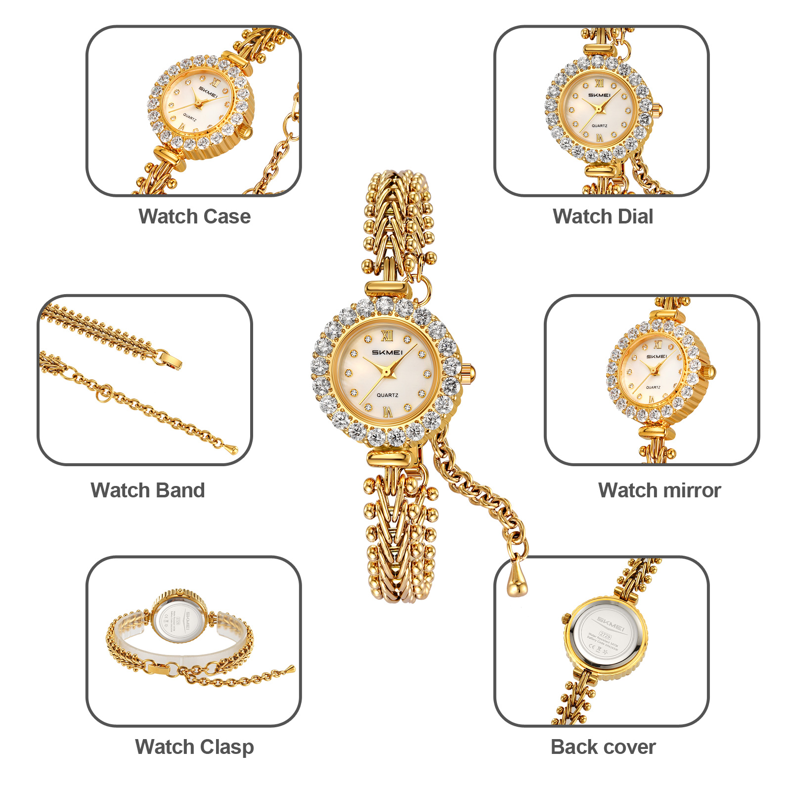 SKMEI 2729 fashion Women jewelry quartz watch