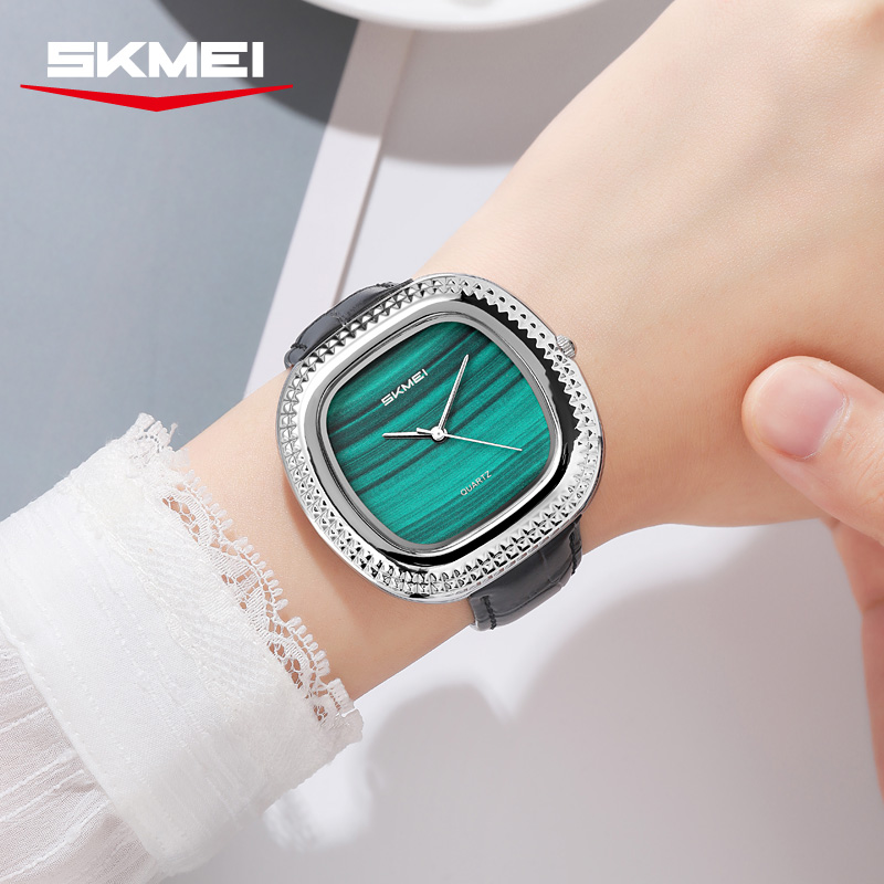 SKMEI 2732 Malachite Green Luxury Women Watch