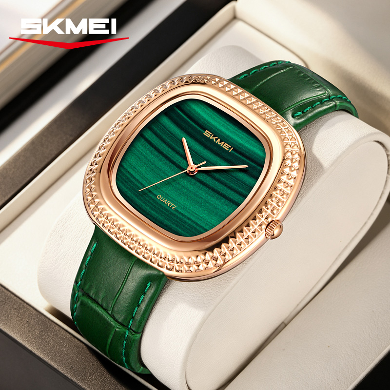 SKMEI 2732 Malachite Green Luxury Women Watch