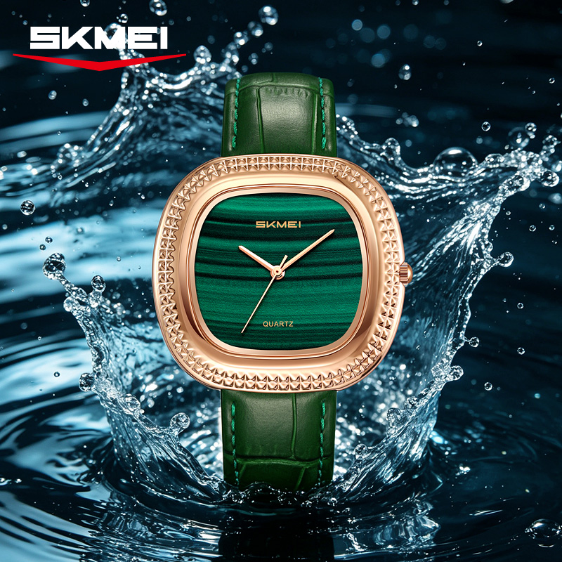 SKMEI 2732 Malachite Green Luxury Women Watch
