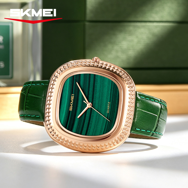 SKMEI 2732 Malachite Green Luxury Women Watch