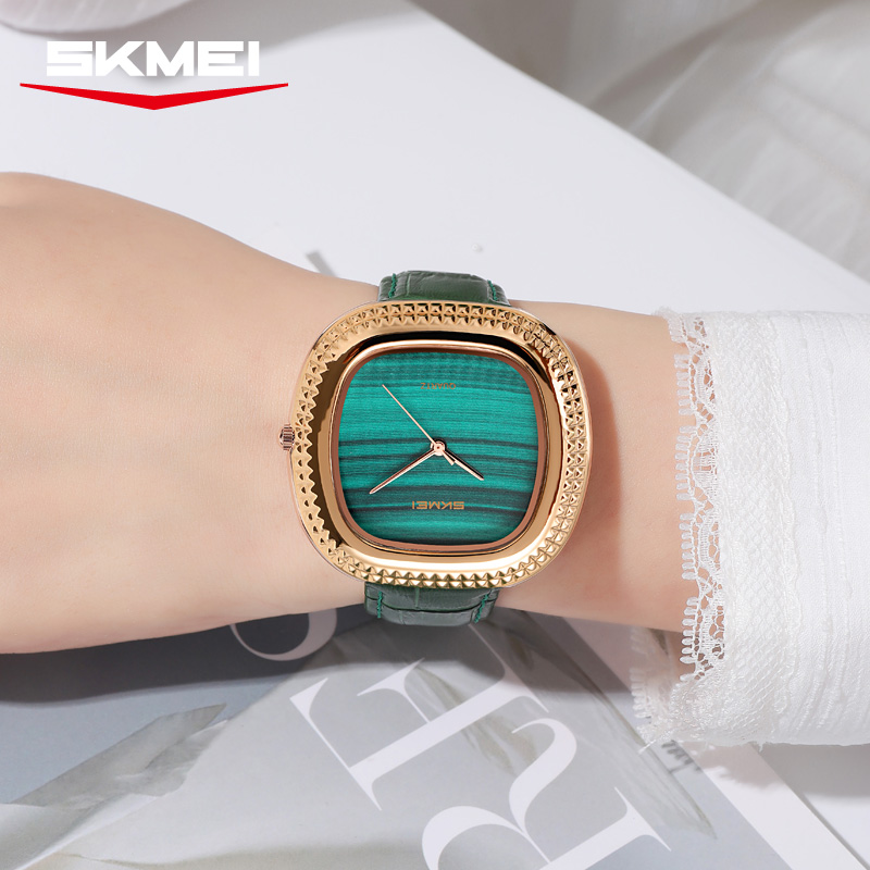SKMEI 2732 Malachite Green Luxury Women Watch