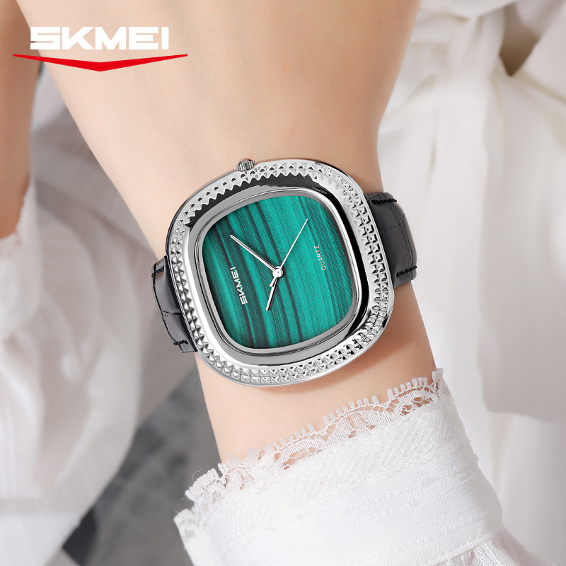 SKMEI 2732 Malachite Green Luxury Women Watch