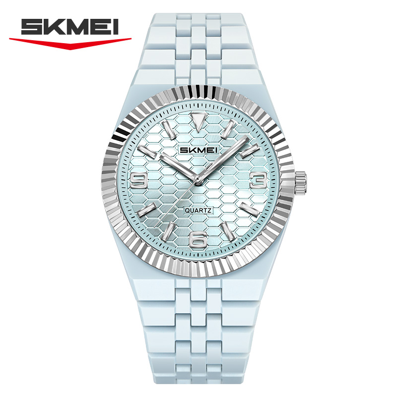2747 SKMEI Fashion Honeycomb Textured Dial Quartz Watch for Women