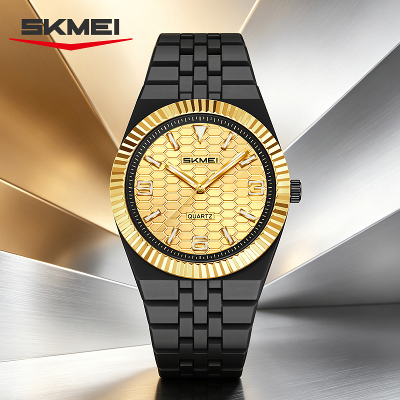 2747 SKMEI Fashion Honeycomb Textured Dial Quartz Watch for Women