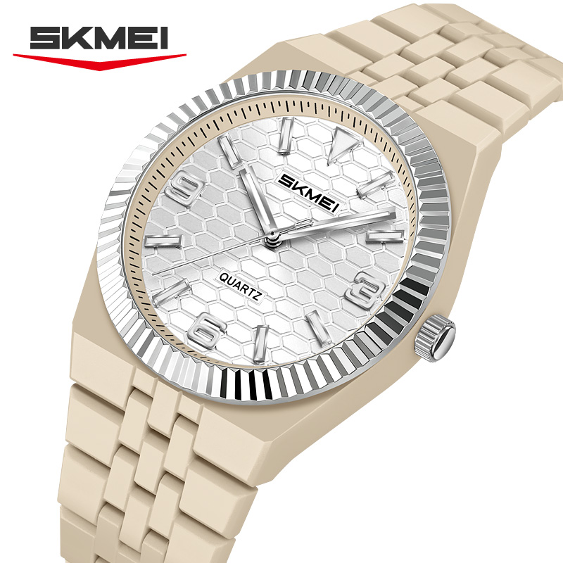 2747 SKMEI Fashion Honeycomb Textured Dial Quartz Watch for Women