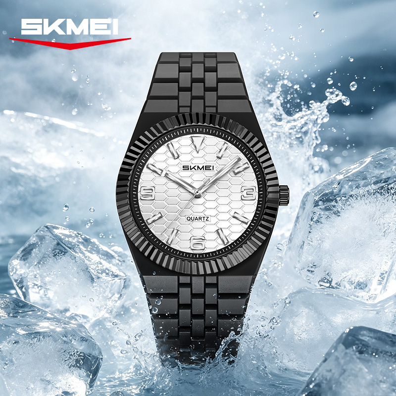 2747 SKMEI Fashion Honeycomb Textured Dial Quartz Watch for Women